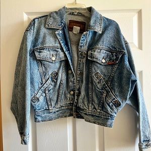 Jordache vintage denim jean jacket 80s size S